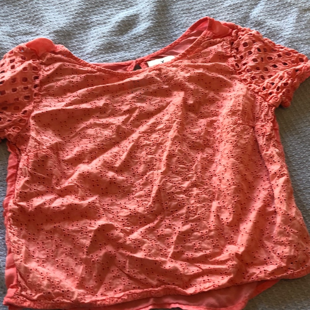 american eagle floral shirt size xs